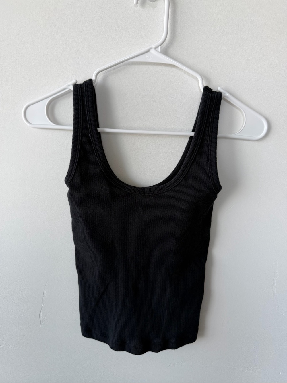 Abercrombie & Fitch Black Ribbed Tank Scoop Neck Top XS